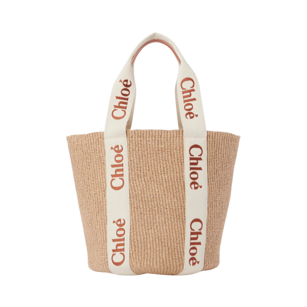 Large Woody basket in natural fibres